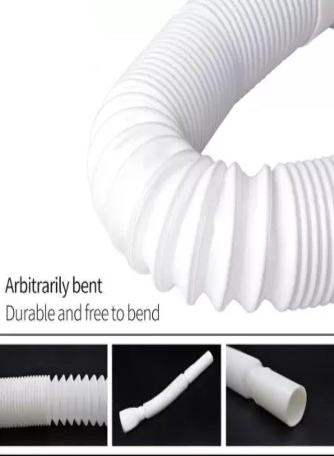 ENNIUS Efficient Drainage Solutions: PVC Waste Pipe for Wash basin and Kitchen Sink | Hose Pipe Drain Hose Outlet Tube Connector for Basin Downcomer | sink pipes for kitchen | kitchen accessories. - Image 2